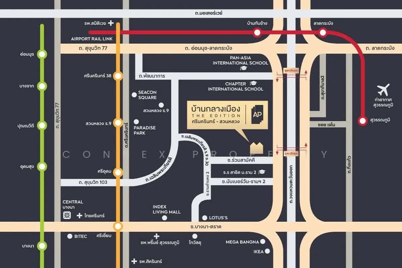Baan Klang Muang The Edition Srinakarin - Suanluang, Bangkok, คู่ขนานกาญจนาภิเษก, Dok Mai, Prawet, Bangkok, 3 Bedrooms, 161 sqm, Single Detached House For Rent, by Connex Property, 500348457 - DDproperty.com