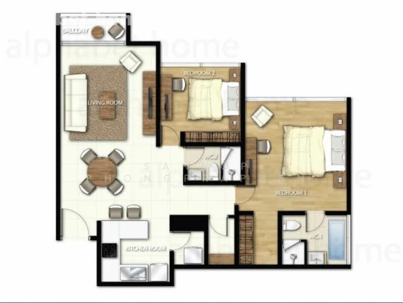 Fullerton Sukhumvit, Bangkok, Sukhumvit Road, Khlong Tan Nua, Watthana, Bangkok, 2 Bedrooms, 105 sqm, Condo For Rent, by Sannop Phongpraphan, 500349278 - DDproperty.com