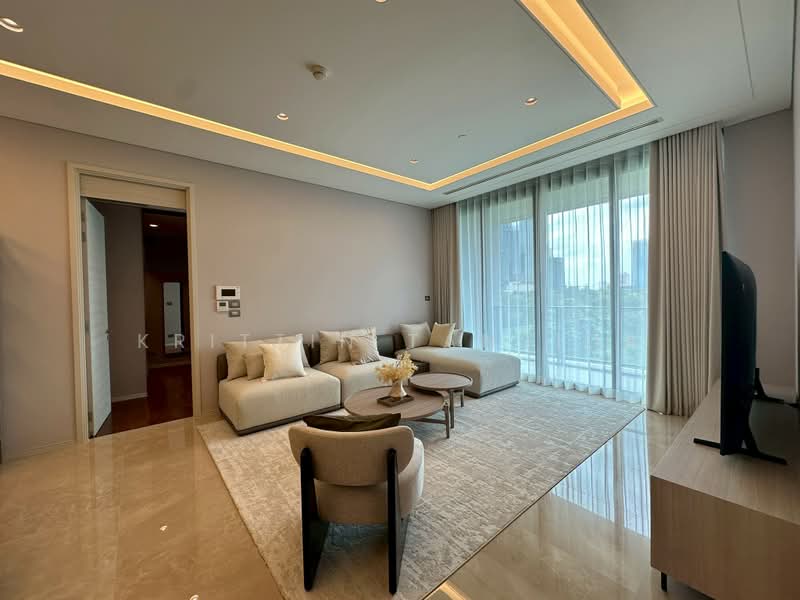 The Residences at Sindhorn Kempinski, Bangkok, 88 Soi Tonson Sarasin Road, Lumphini, Pathum Wan, Bangkok, 2 Bedrooms, 143 sqm, Apartment For Rent, by Krittin Tansida, 500350352 - DDproperty.com