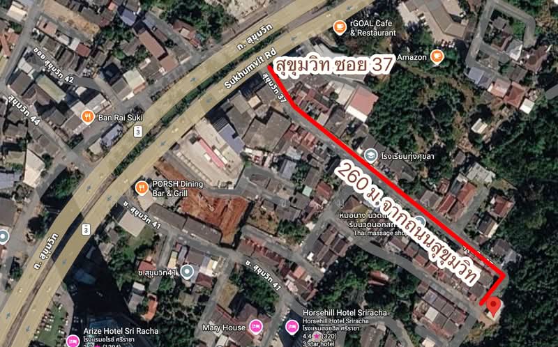 Beautiful plot of land for sale, ideal for investment in building apartments, condominiums, and dorm, Chon Buri (Pattaya), Surasak, Si Racha, Chon Buri (Pattaya), , 1,888 sqm, Land For Sale, by ดวงใจ ขะมาลา, 500350382 - DDproperty.com