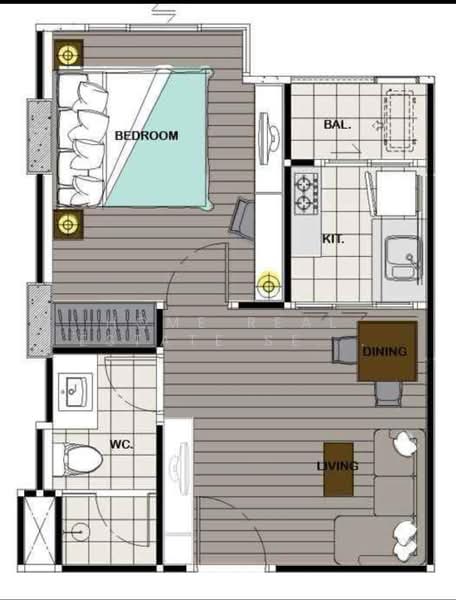 The President Sathorn-Ratchapruek, Bangkok, Petchkasem Road, Pak Khlong Phasi Charoen, Phasi Charoen, Bangkok, 1 Bedroom, 36 sqm, Condo For Sale, by HOME Real Estate Service, 500350662 - DDproperty.com