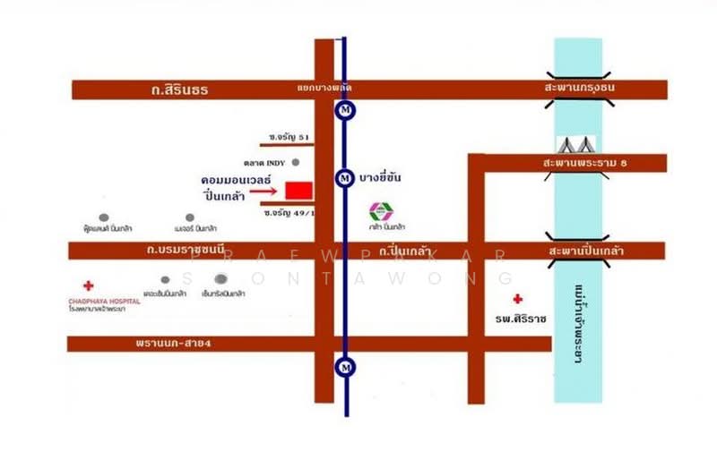 Commonwealth Pinklao, Bangkok, 159 Charansanitwong Road, Bang Bamru, Bang Phlat, Bangkok, 1 Bedroom, 46 sqm, Condo For Rent, by Praewpakar Soontawong, 500353336 - DDproperty.com
