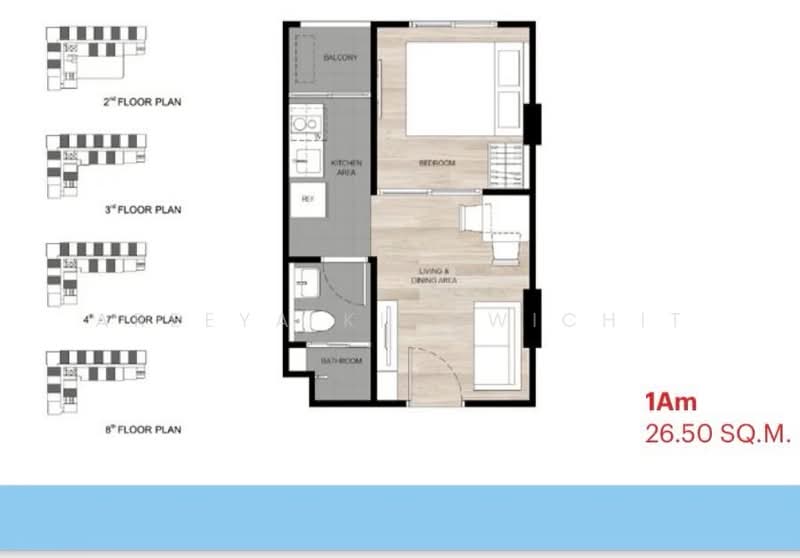VAY Rama 9, Bangkok, Bang Kapi, Huai Khwang, Bangkok, 1 Bedroom, 27 sqm, Condo For Sale, by Areeya Kingwichit, 500353792 - DDproperty.com