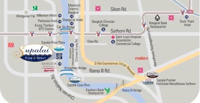 Supalai River Resort, Bangkok, 99 Charoennakhon Road, Samlae, Thon Buri, Bangkok, 1 Bedroom, 62 sqm, Condo For Sale, by HOME Real Estate Service, 500354000 - DDproperty.com