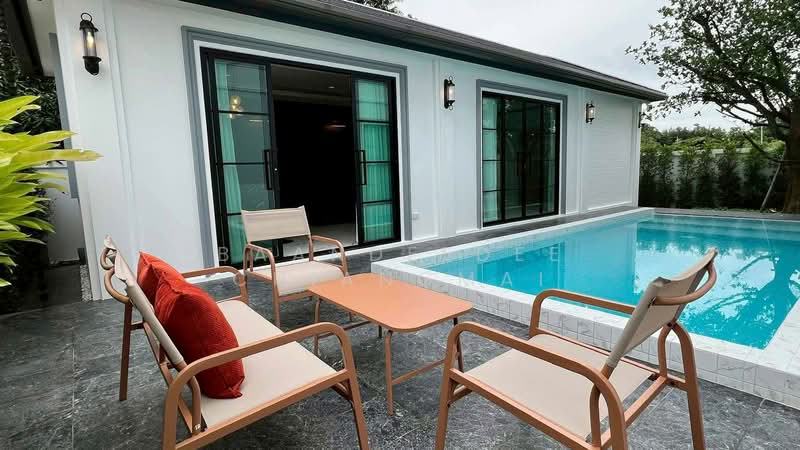 Pool Villa ให้เช่า ใกล้กาดฝรั่ง เพียง 5 นาที ค่าเช่า 150,000 บาท / เดือน รหัสทรัพย์ : No.14P021, เชียงใหม่, บ้านแหวน, หางดง, เชียงใหม่, 404 ตร.ม., บ้านเดี่ยว ให้เช่า, โดย Baandeedee Chiangmai, 500354953 - DDproperty.com