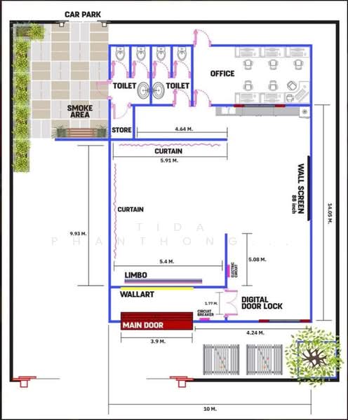 Office for Rent, Chokchai 4, 220 sq.m, 101 sq.wa., Bangkok, Lat Phrao, Bangkok, , 220 sqm, Office Space For Rent, by Tida phanthonglarptawee, 500355462 - DDproperty.com