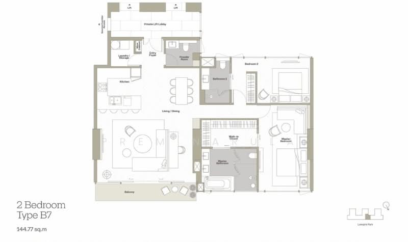 Dusit Central Park (Residences), Bangkok, 946 Rama 4 Road, Silom, Bang Rak, Bangkok, 2 Bedrooms, 145 sqm, Condo For Sale, by Prem Narula, 500356482 - DDproperty.com