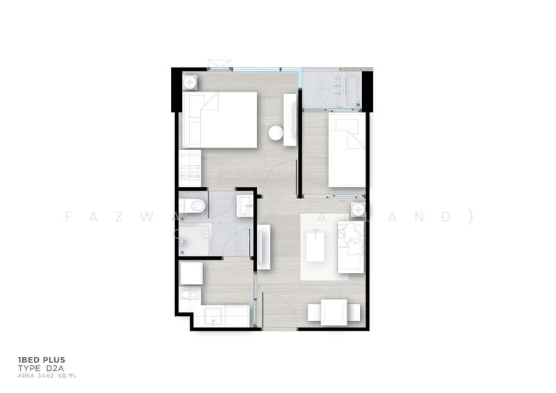 Modiz Ratchada 32, Bangkok, Soi Ratchadapisek 32 Yak 2, Chan Kasem, Chatuchak, Bangkok, 1 Bedroom, 35 sqm, Condo For Sale, by Fazwaz (Thailand) Co., Ltd., 500356877 - DDproperty.com