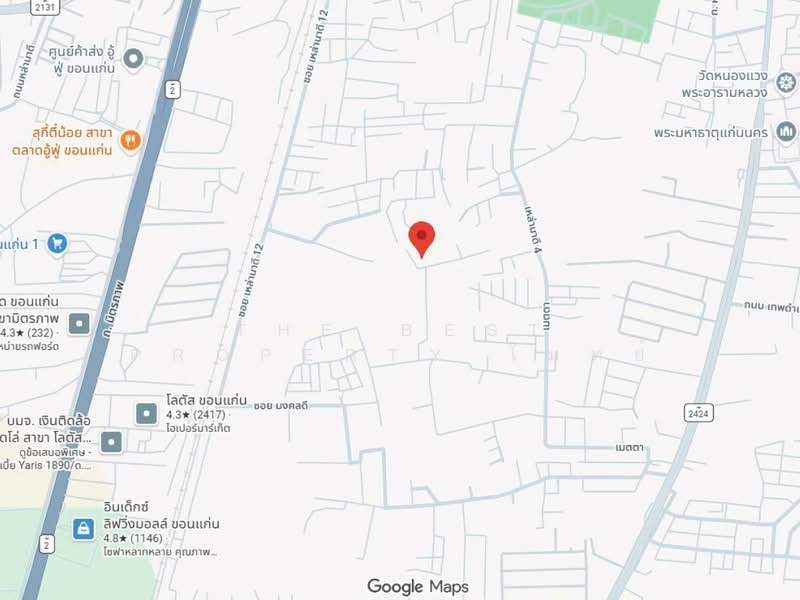 ที่ดินในเมือง ขอนแก่น, Khon Kaen, Nai Muang, Muang Khon Kaen, Khon Kaen, , 400 sqm, Land For Sale, by The Best Property โมทย์, 500358094 - DDproperty.com
