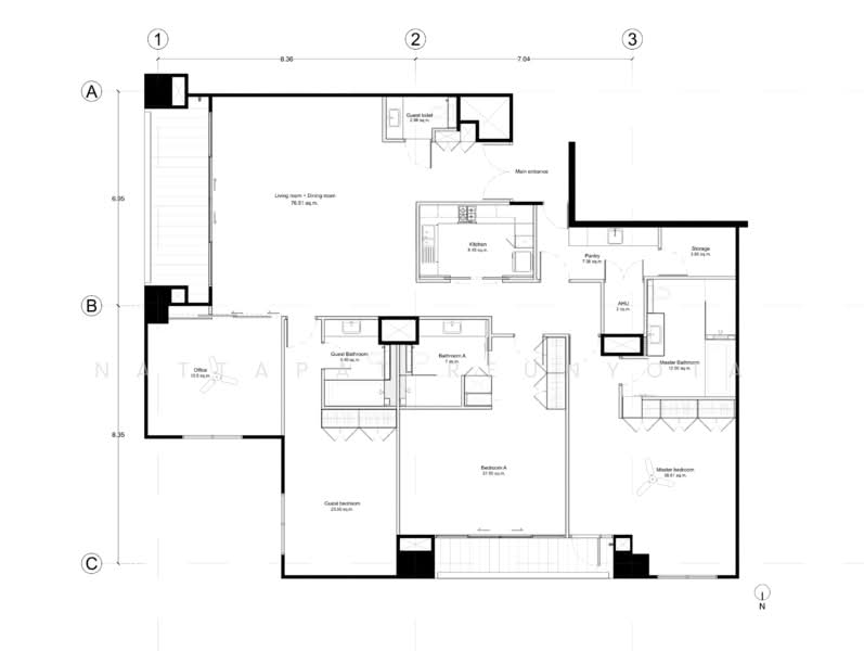 Somkid Gardens, Bangkok, Ploenchit, Lumphini, Pathum Wan, Bangkok, 3 Bedrooms, 251 sqm, Condo For Sale, by Nattapat Reunyota, 500359842 - DDproperty.com