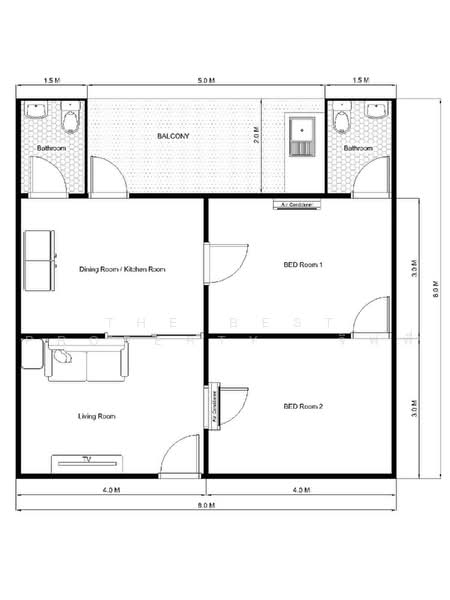 Suwan Nakhon Condominium : สุวรรณนคร คอนโดมิเนียม, สมุทรสาคร, อ้อมน้อย, กระทุ่มแบน, สมุทรสาคร, 64 ตร.ม., คอนโด ขาย, โดย The Best Property จิฟฟี่, 500360732 - DDproperty.com