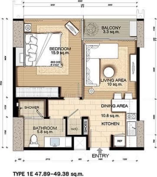 Circle Living Prototype, Bangkok, 1545 New Petchburi Road, Makkasan, Ratchathewi, Bangkok, 1 Bedroom, 47 sqm, Condo For Sale, by Keerati Poonchai, 500361050 - DDproperty.com