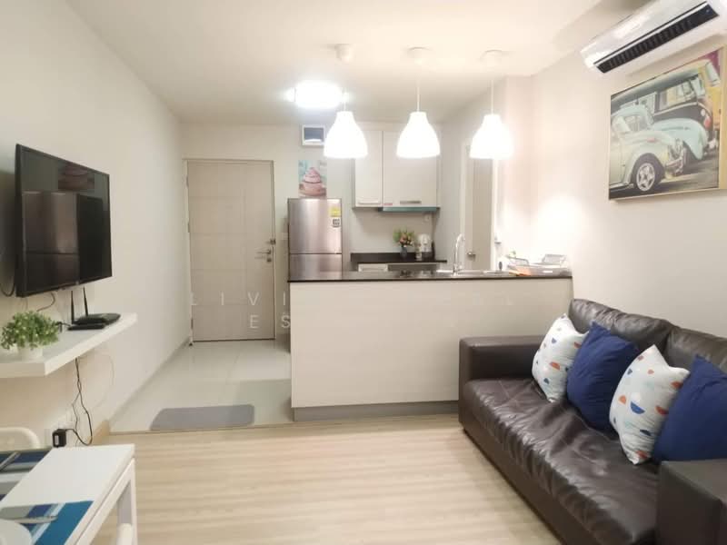 M Society, Nonthaburi, Soi Mu Ban Mueang Thong Thani Khrongkan 6 Soi B 2, Ban Mai, Pak Kret, Nonthaburi, 2 Bedrooms, 55 sqm, Condo For Rent, by Living Real Estates, 500361710 - DDproperty.com