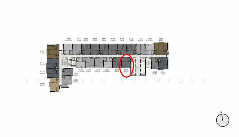 Life Asoke-Rama 9, Bangkok, 626 Asoke-Dindaeng Road, Makkasan, Ratchathewi, Bangkok, 1 Bedroom, 32 sqm, Condo For Sale, by Suthasin Boonkong, 500362118 - DDproperty.com