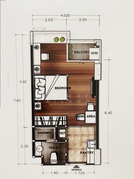 TC Green Rama 9, Bangkok, Rama 9 Road, Huai Khwang, Bangkok, Studio, 29 sqm, Condo For Sale, by Fazwaz (Thailand) Co., Ltd., 500362242 - DDproperty.com