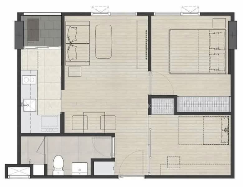Chambers Cher Ratchada–Ramintra, Bangkok, Ratchada-Ramintra Road, Ram Inthra, Khan Na Yao, Bangkok, 1 Bedroom, 43 sqm, Condo For Sale, by Araya Laokham, 500362837 - DDproperty.com