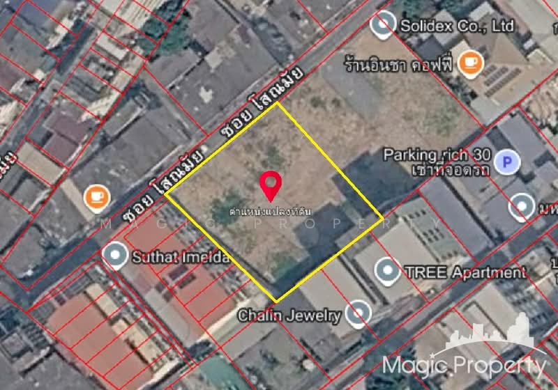 Land 353 Sq. Wah. For Sale in Soi Sathu Pradit 28, Bangkok, สาธุประดิษฐ์, Bang Pong Pang, Yan Nawa, Bangkok, , 1,412 sqm, Land For Sale, by Magic Property, 500362975 - DDproperty.com