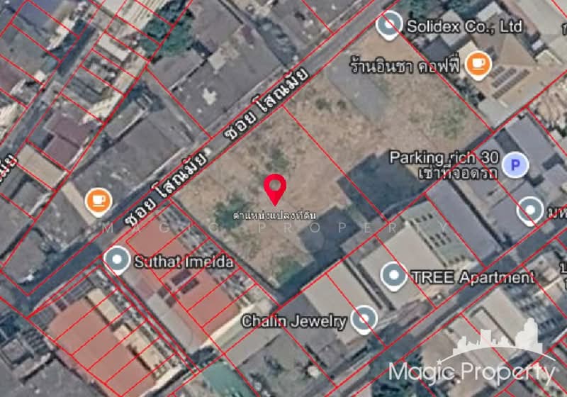 Land 353 Sq. Wah. For Sale in Soi Sathu Pradit 28, Bangkok, สาธุประดิษฐ์, Bang Pong Pang, Yan Nawa, Bangkok, , 1,412 sqm, Land For Sale, by Magic Property, 500362975 - DDproperty.com