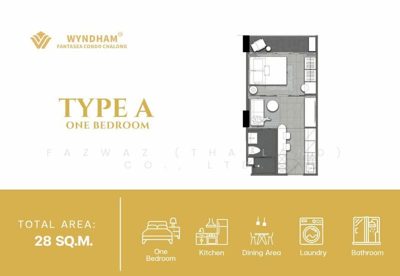 Wyndham Fantasea Condo Chalong, Phuket, Chalong, Muang Phuket, Phuket, 1 Bedroom, 28 sqm, Condo For Sale, by Fazwaz (Thailand) Co., Ltd., 500363551 - DDproperty.com