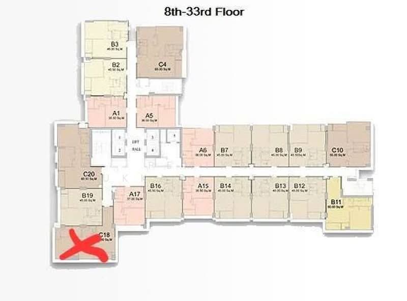Rhythm Ratchada-Huaikwang, Bangkok, 218 Ratchadaphisek Road, Huai Khwang, Bangkok, 2 Bedrooms, 62 sqm, Condo For Sale, by Pemika Aukkaraleekul, 500364059 - DDproperty.com