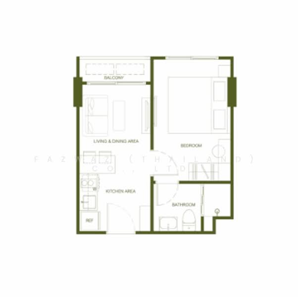 RHEA by Sansiri, Phuket, Soi Hat Surin 8, Choeng Thale, Thalang, Phuket, 1 Bedroom, 35 sqm, Condo For Sale, by Fazwaz (Thailand) Co., Ltd., 500364708 - DDproperty.com