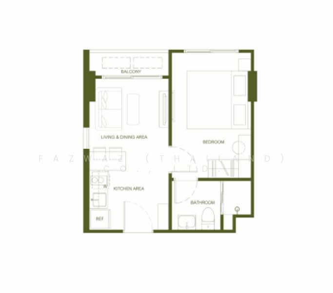 RHEA by Sansiri, Phuket, Soi Hat Surin 8, Choeng Thale, Thalang, Phuket, 1 Bedroom, 35 sqm, Condo For Sale, by Fazwaz (Thailand) Co., Ltd., 500364708 - DDproperty.com