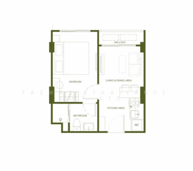 RHEA by Sansiri, Phuket, Soi Hat Surin 8, Choeng Thale, Thalang, Phuket, 1 Bedroom, 35 sqm, Condo For Sale, by Fazwaz (Thailand) Co., Ltd., 500364708 - DDproperty.com