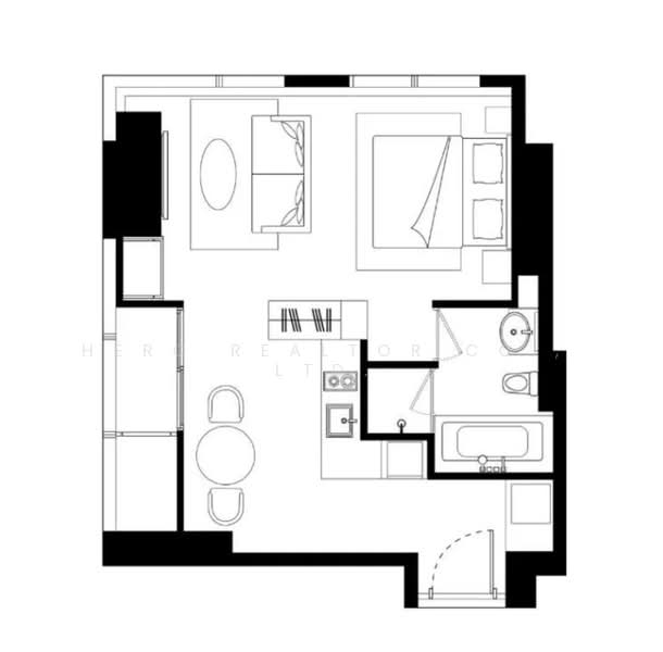 La Clef Bangkok by The Crest Collection, Bangkok, Phra Kanong, Khlong Toei, Bangkok, 1 Bedroom, 44 sqm, Apartment For Rent, by Hero Realtor Co., Ltd., 500365172 - DDproperty.com