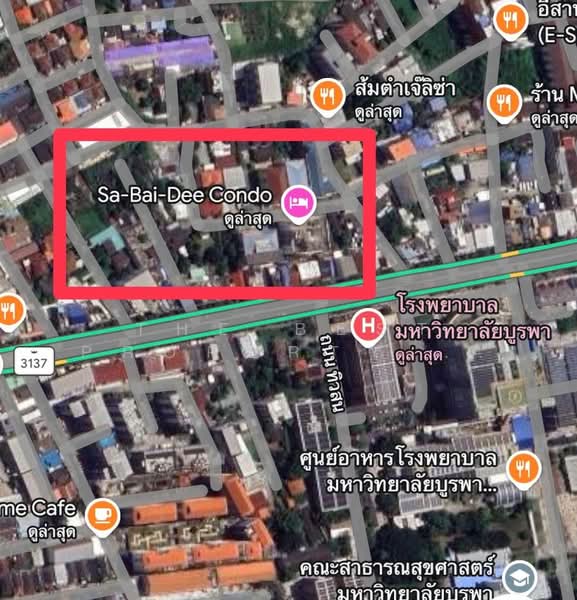 Sa-Bai-Dee Condo Bangsean, Chon Buri (Pattaya), Bangsaen Road, Saen Suk, Muang Chon Buri, Chon Buri (Pattaya), 1 Bedroom, 31 sqm, Condo For Sale, by The Best Property แป๋ม, 500366364 - DDproperty.com