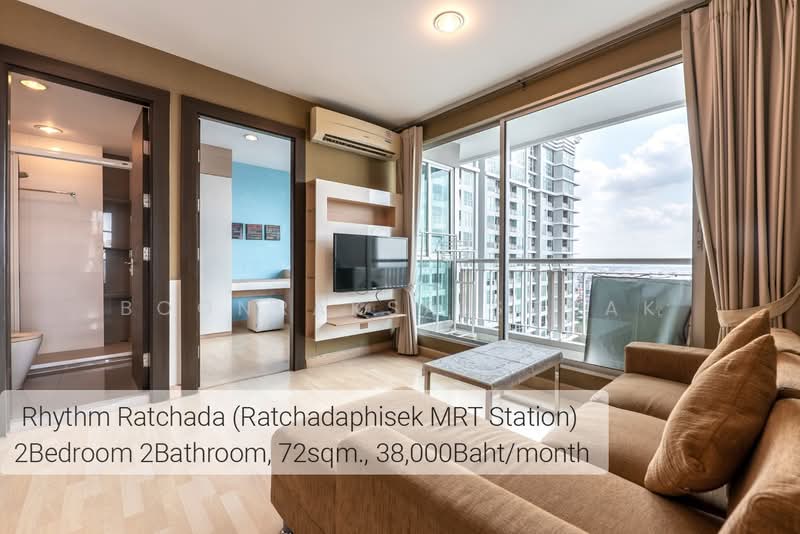 Rhythm Ratchada : ริธึ่ม รัชดา, กรุงเทพ, 558 ถนนรัชดาภิเษก, สามเสนนอก, ห้วยขวาง, กรุงเทพ, 72 ตร.ม., คอนโด ให้เช่า, โดย Boonraksa Sopak, 500366613 - DDproperty.com