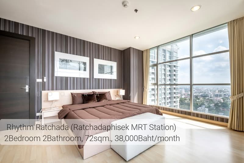 Rhythm Ratchada, Bangkok, 558 Ratchadaphisek Road, Samsen Nok, Huai Khwang, Bangkok, 2 Bedrooms, 72 sqm, Condo For Rent, by Boonraksa Sopak, 500366613 - DDproperty.com