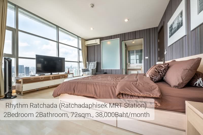 Rhythm Ratchada, Bangkok, 558 Ratchadaphisek Road, Samsen Nok, Huai Khwang, Bangkok, 2 Bedrooms, 72 sqm, Condo For Rent, by Boonraksa Sopak, 500366613 - DDproperty.com