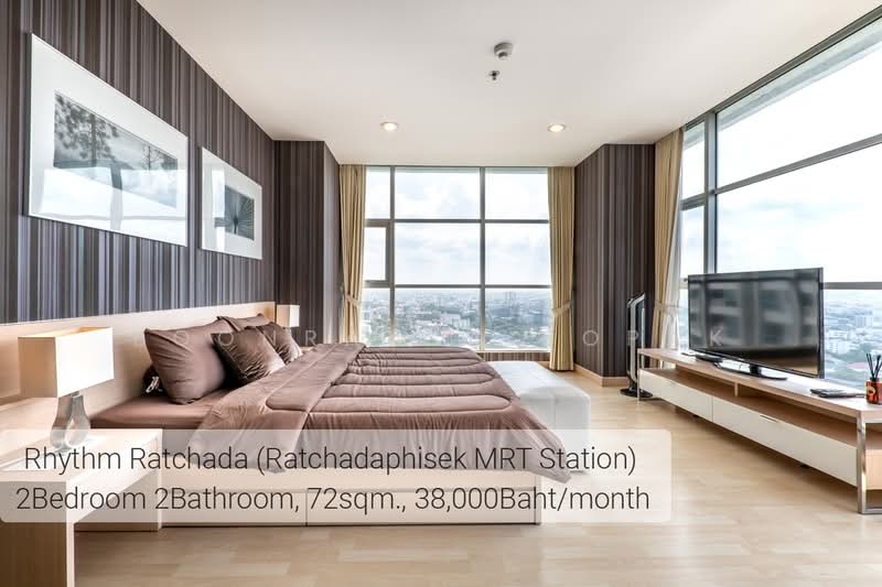 Rhythm Ratchada, Bangkok, 558 Ratchadaphisek Road, Samsen Nok, Huai Khwang, Bangkok, 2 Bedrooms, 72 sqm, Condo For Rent, by Boonraksa Sopak, 500366613 - DDproperty.com