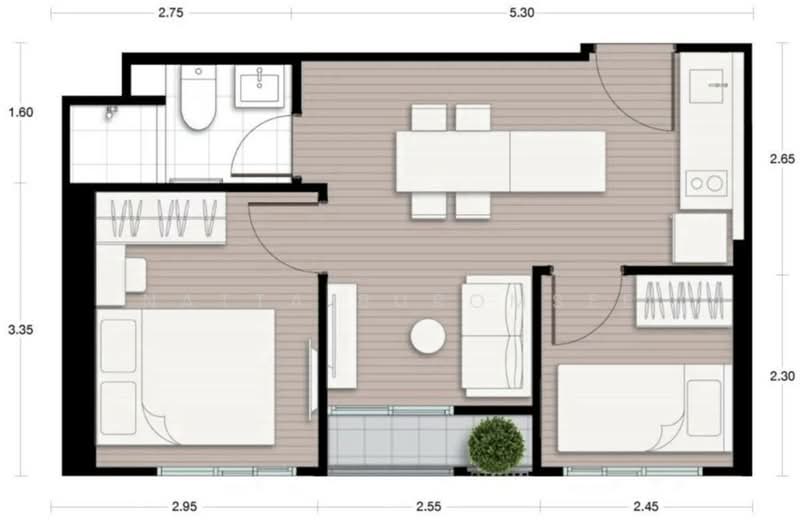 Nue District R9, Bangkok, 59 Rama 9 Road, Huai Khwang, Bangkok, 1 Bedroom, 35 sqm, Condo For Rent, by Natta Buromsee, 500366670 - DDproperty.com