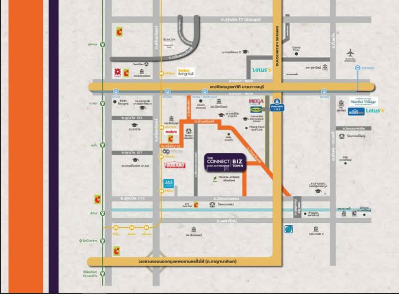 The Connect BizTown Bangna km.5 - Srinakarin, Samut Prakan, Bang Kaeo, Bang Plee, Samut Prakan, , 187 sqm, Shophouse For Sale, by คุณมด, 500368071 - DDproperty.com