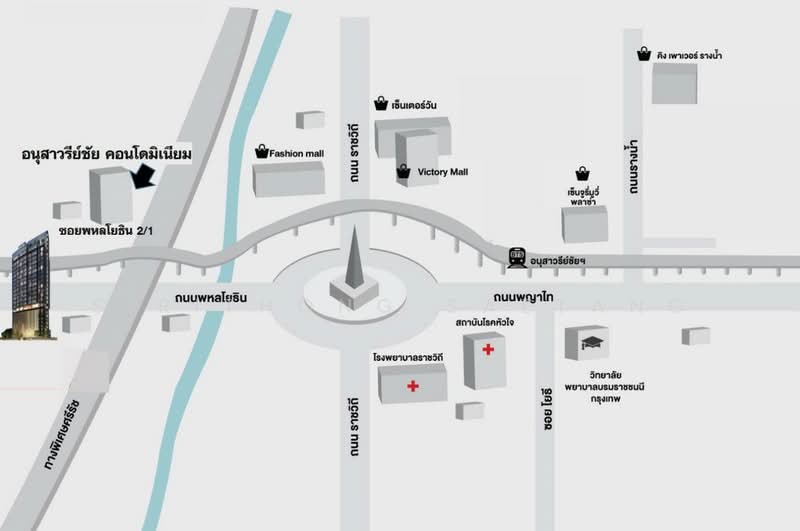 Victory Monument Condominium : อนุสาวรีย์ชัย คอนโดมิเนียม, กรุงเทพ, สามเสนใน, พญาไท, กรุงเทพ, 40 ตร.ม., คอนโด ให้เช่า, โดย Sirithong Saetang, 500369514 - DDproperty.com