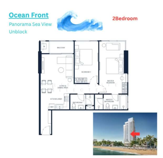 PTY Residence Sai 1, Chon Buri (Pattaya), Nong Pru, Bang Lamung (Pattaya), Chon Buri (Pattaya), 2 Bedrooms, 79 sqm, Condo For Sale, by A LIST ELITE SELECTED, 500369830 - DDproperty.com