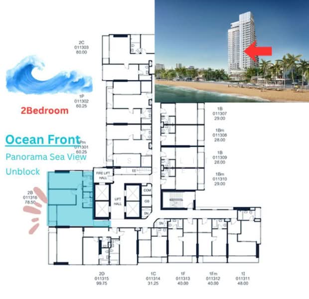 PTY Residence Sai 1 : พีทีวาย เรสซิเดนซ์ สาย 1, ชลบุรี, หนองปรือ, บางละมุง, ชลบุรี, 79 ตร.ม., คอนโด ขาย, โดย A LIST ELITE SELECTED, 500369830 - DDproperty.com