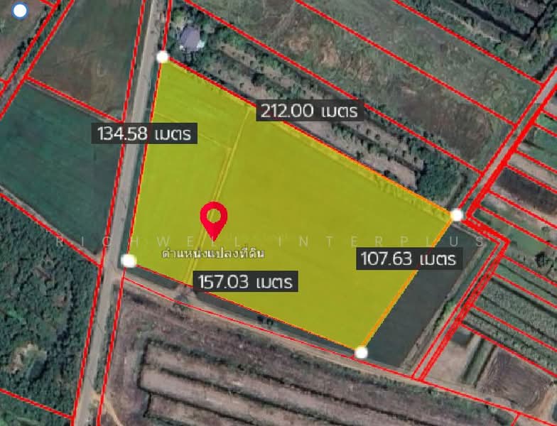 13 rai of land for sale in Muang Mai, adjacent to a paved road, 1.7 km from Highway 3378,, Chachoengsao, Muang Mai, Ratchasan, Chachoengsao, , 22,288 sqm, Land For Sale, by RICHWELL INTERPLUS, 500370000 - DDproperty.com