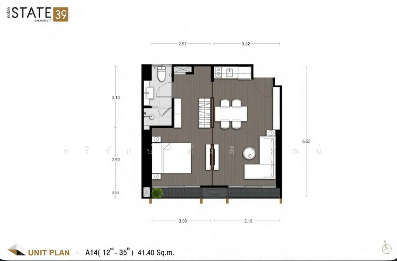 Noble State 39, Bangkok, 35 Soi Sukhumvit 39, Khlong Tan Nua, Watthana, Bangkok, 1 Bedroom, 42 sqm, Condo For Sale, by หริรักษ์ ตั้งติรวัฒน์, 500371624 - DDproperty.com