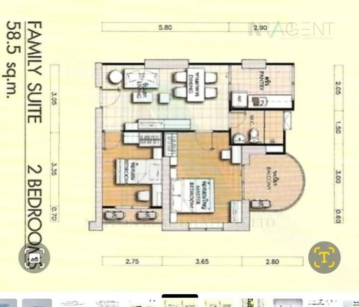Supalai Park Ratchaphruek-Phetkasem, Bangkok, Petchkasem Road, Bang Wa, Phasi Charoen, Bangkok, 2 Bedrooms, 70 sqm, Condo For Sale, by NR AGENT, 500371828 - DDproperty.com