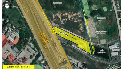 ขาย - Land for Sale ติดถนนกาญจนาภิเษก กรุงเทพกรีฑา เขตสะพานสูง 3-3-83 ไร่, กรุงเทพ