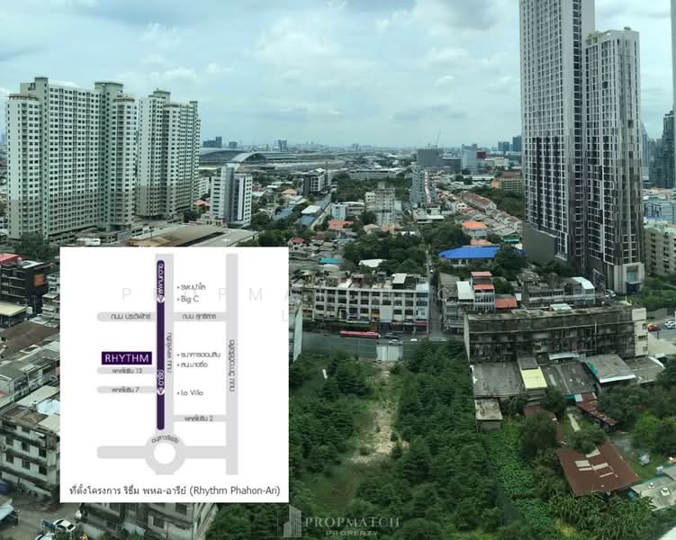 Rhythm Phahol-Ari : ริธึ่ม พหล-อารีย์, กรุงเทพ, 1377 ถนนพหลโยธิน, สามเสนใน, พญาไท, กรุงเทพ, 45 ตร.ม., คอนโด ให้เช่า, โดย PROPMATCH CO., LTD., 500372384 - DDproperty.com