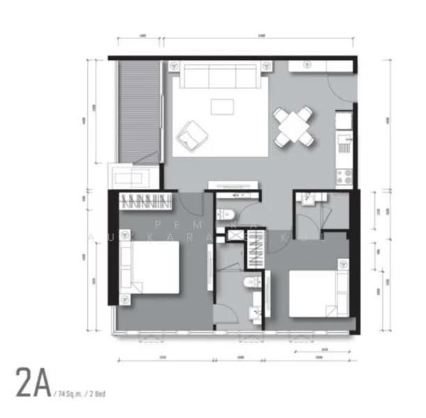 The Lofts Ekkamai, Bangkok, 1415 Sukhumvit Road, Phra Kanong Nua, Watthana, Bangkok, 2 Bedrooms, 74 sqm, Condo For Sale, by Pemika Aukkaraleekul, 500372549 - DDproperty.com
