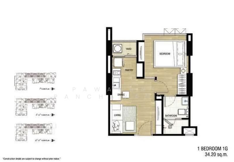 The Room Sukhumvit 69, Bangkok, 1539 Sukhumvit Road, Phra Kanong Nua, Watthana, Bangkok, 1 Bedroom, 35 sqm, Condo For Rent, by Pawanrat Panchawanon, 500373394 - DDproperty.com