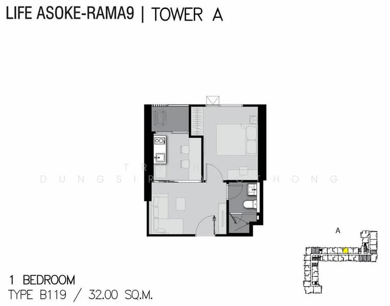 Life Asoke-Rama 9 : ไลฟ์ อโศก พระราม 9, กรุงเทพ, 626 ถนนอโศก-ดินแดง แขวงมักกะสัน เขตราชเทวี กรุงเทพมหานคร, มักกะสัน, ราชเทวี, กรุงเทพ, 32 ตร.ม., คอนโด ขาย, โดย Trinnaya Dungsirisangthong, 500375059 - DDproperty.com