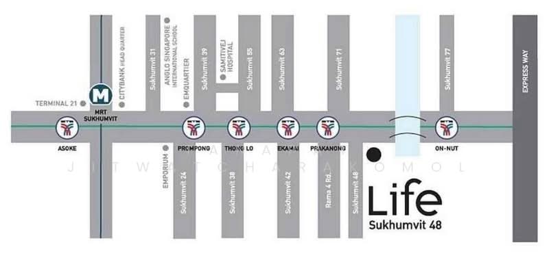 Life Sukhumvit 48, Bangkok, Soi Sukhumvit 48, Phra Kanong, Khlong Toei, Bangkok, 1 Bedroom, 40 sqm, Condo For Rent, by Tanapat Jitwatcharakomol, 500375601 - DDproperty.com