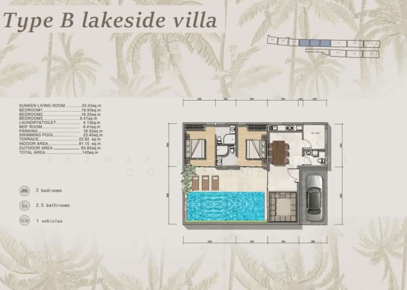 Rare 2BR Villa at The Lagoon Residence Chaweng, Koh Samui Investment, Surat Thani, Bo Put, Ko Samui, Surat Thani, 2 Bedrooms, 145 sqm, Villa For Sale, by Fazwaz (Thailand) Co., Ltd., 500375792 - DDproperty.com