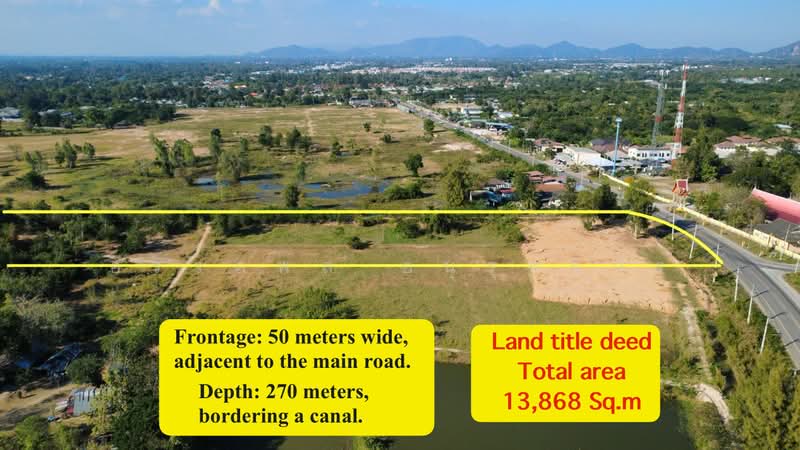 ที่ดินสวย ติดถนนหลัก ทับใต้ หัวหิน, Prachuap Khiri Khan, Thap Tai, Hua Hin, Prachuap Khiri Khan, , 13,868 sqm, Land For Sale, by อรรถพล อนุรุทธิกร, 500376955 - DDproperty.com