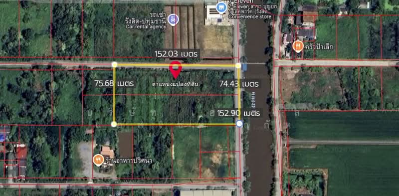 ที่ดิน 7-1-43 ไร่ รังสิต คลองหก ถนน คลองหกตะวันตก 21, Pathum Thani, Khlong Hok, Khlong Luang, Pathum Thani, , 11,772 sqm, Land For Sale, by บริษัท เอชแอล แอสเซท จำกัด, 500376959 - DDproperty.com